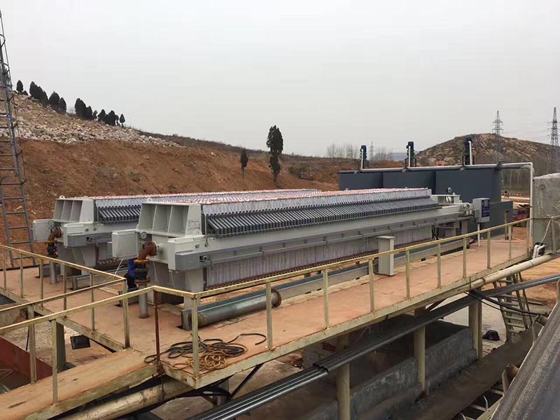 客戶壓濾機使用現(xiàn)場
